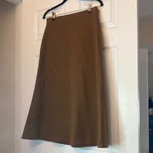Classic A-Line Brown Women's Skirt